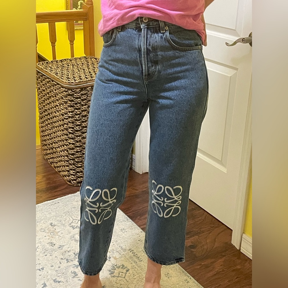 Brand new Loewe Appliquéd cropped jeans size 34 - Picture 8 of 8